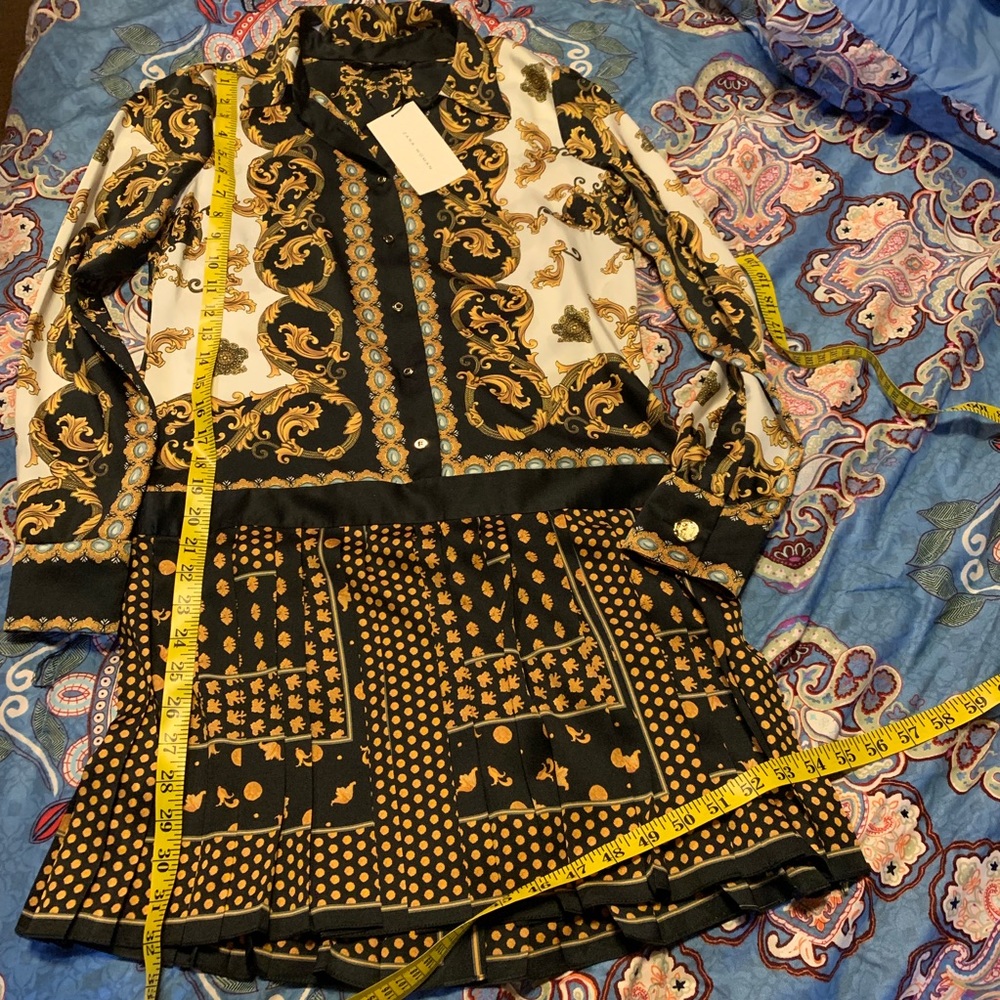 🎉Host Pick🎉BLOGGERS FAV Zara Patchwork Dress - Picture 7 of 8